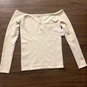 Free People Seamless Off the Shoulder Henley